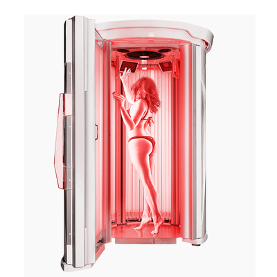 Hotsale Verticale Solarium Stand-up Zonnebed Indoor Zonnebed Machine Down Home Zonnebed Booth Zonnebed voor huidzoning